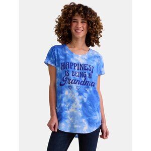 Happiness Is Being a Grandma Tie‑Dye Graphic Tee – Women’s XXL (20) – NWT